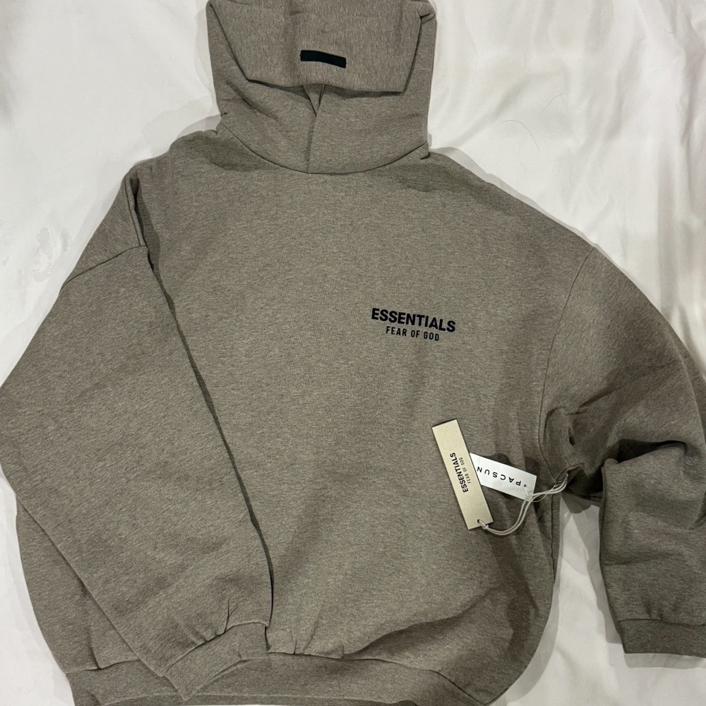 Fear of God Essentials Gray Turtleneck Sweater